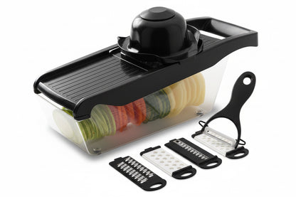 Multifunctional Vegetable Cutter & Slicer Carrot Potato Grater Onion Chopper 9 in 1 with Drain Basket Kitchen Fruit Food Gadgets